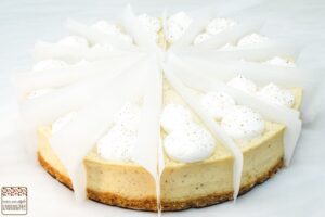 Eggnog Cheesecake - 9 inch - precut 14 slices