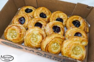 Assorted Danish-banquet-4ea rasp-strawberry-apple - 12ct